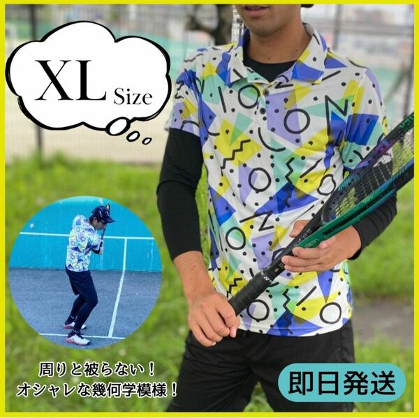 XL ポロシャツ 半袖 メンズ テニスシャツ ゴルフポロ 吸汗速乾 ダサ可愛い 筋トレ ランニング ポロ 卓球 テニス 韓国 夏