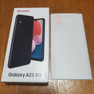 即決 新品未使用開封品　Galaxy A23 5G SC-56C docomo ブラック　新品ガラスフィルム付属