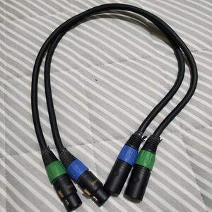 即決 SAEC サエク XLRケーブル STRESS FREE 6N HYBRID CABLE 60cm ２本