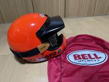 希少カラー!5.2万円!Bell Moto3 オレンジ オフロード ヘルメット M GOHAN ゴーグル セット 限定 別注 Bullitt ヴィンテージ グラムスター_画像3