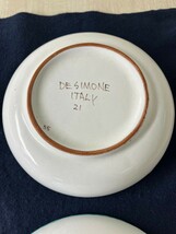 【②-D3】DE SIMONE デ・シモーネ イタリア製 皿 陶器_画像7