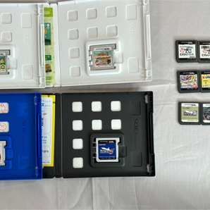 10215-2-UF10-Nintendo-3DS LL DSi-通電動作確認済 ソフト10本付 逆転裁判 どうぶつの森 マリオの画像8