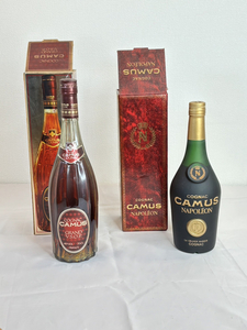 10228-4-UF10- COGNAC CAMUS - GRAND V.S.O.P NAPLE'ON - コニャック カミュ ナポレオン ２本セット