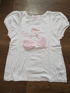 mezzo piano☆ メゾピアノ☆後ろ姿もかわいい半袖Tシャツ 130cm