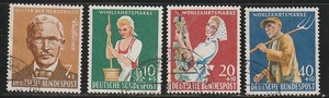 西ドイツ　1958年付加金付き・勤労者４種完済