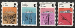 南ジョージア　1975年船舶各種４種完未
