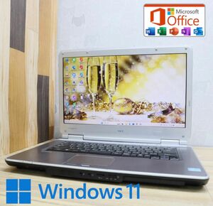 ★中古NECパソコン320GB★VK26M Core i5-3320M Win11 Office DVDノートPC47