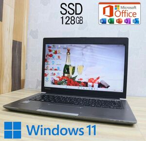 ★中古東芝パソコンSSD128GB★R634/M Core i3-4030U Win11 Office ノートPC62