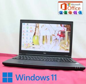 ★中古NECパソコン500GB★VK23L Core i3-6100U Win11 Office DVDノートPC108