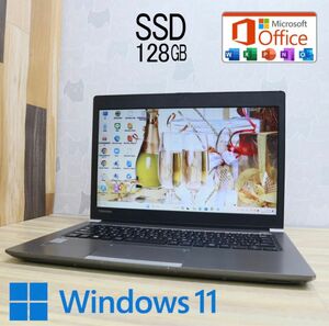 ★中古東芝パソコンSSD128GB★R634/M Core i3-4030U Win11 Office ノートPC116