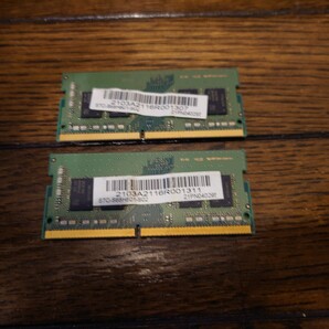 SAMSUNG 8GB×2枚 DDR4 3200MHz PC4-25600 1.2V 1Rx8 260PIN SODIMM ノートパソコン用メモリ 中古 動作品 合計16GB④の画像2