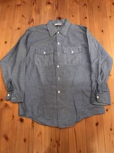 シャンブレーシャツ ビンテージ CHAMBRAY SHIRT WORK デニム シャツ　　　　　　　　　　ディッキーズ