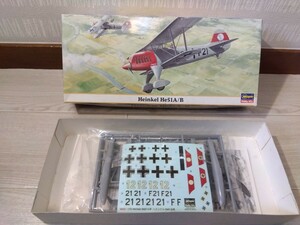 【F350】【未組立】 ハセガワ Hasegawa 1/72 ハインケル He51A/B Heinkel He51a/b 戦闘機