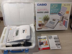 【F733】【稼働品】 CASIO カシオ NAME LAND ネームランド KL-H75 箱付き ラベルプリンター テプラ