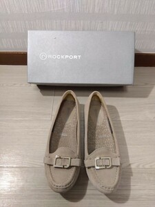 【F433】 adiPRENE ROCKPORT adidas ロックポート アディダス レザー 23.0cm フラット バレーシューズ スエード