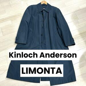 Kinloch Anderson キンロックアンダーソン ステンカラーコート リモンタ LIMONTA 【L】イタリア ネイビー ビジネスコート トレンチコート