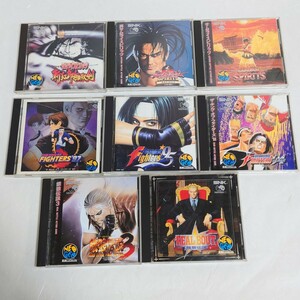  operation verification settled Neo geo CD8 pieces set NEOGEO CD free shipping Fatal Fury Samurai Spirits The King ob Fighter z box instructions attaching SNK KOF