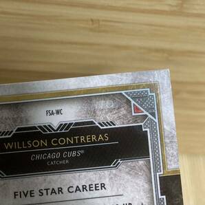 【送料無料】25シリ 2018 Topps Five Star Willson Contreras ウィルソン・コントレラス 直筆サインカード 25枚限定 カブス カージナルスの画像6