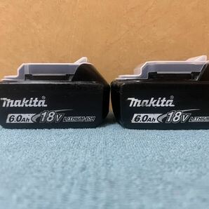 マキタ Makita 純正 2個 Li-ion バッテリー BL1860B 6.0Ah 18V 雪マーク マキタバッテリーマキタインパクトドライバー 動作品 美品. の画像2