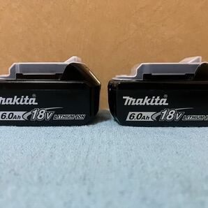 マキタ Makita 純正 2個 Li-ion バッテリー BL1860B 6.0Ah 18V 雪マーク マキタバッテリーマキタインパクトドライバー 動作品 美品:の画像2