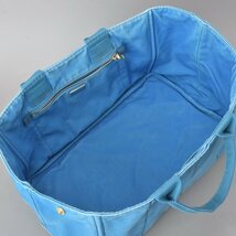 PRADA プラダ カナパ トートバッグ ハンドバッグ デニム ブルー クリーニング済 ラージサイズ CANAPA 水色 ボストン 鞄 Ma.a/k.i_画像6