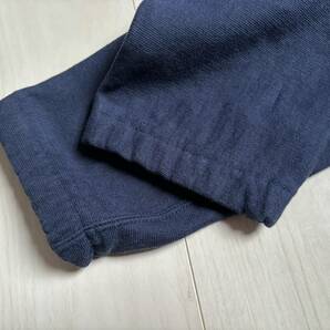 美品 Varde77 バルデ77 US FABRIC SOLID TAPERED SWEAT PANTS ビンテージ風 アメリカコットン スウェット テーパード パンツ 紺 1 △4の画像5