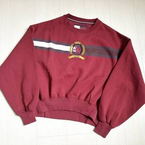 新品 Tommy Hilfiger Collection トミーヒルフィガー コレクション HCW CREST FLAG SWEATSHIRT スウェット ロゴ刺繍 オーバーサイズ △4
