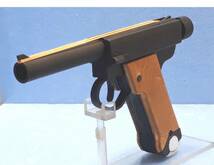 おもちや　手作り　連発式ゴム銃　 南部十四年式タイプ　コッキングピ－ス一体型_画像3