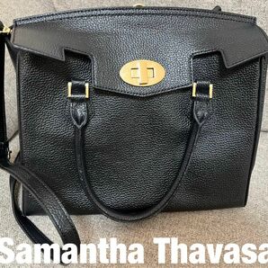 Samantha Thavasa サマンサタバサ　黒ショルダーバッグ2way