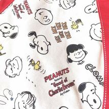 スヌーピー バルーン バッグ トート クリーム／赤 大容量 軽量 PEANUTS SNOOPY_画像2