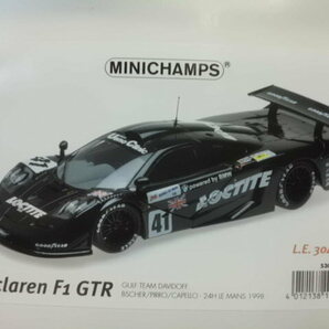 ミニチャンプス 1/18 マクラーレン F1 GTR ロックタイト ガルフチーム ル・マン24h 1998 未展示品 530133841の画像10