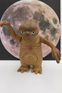 ○ E.T. ソフビ スティーヴン スピルバーグ 高さ約14cm【ジャンク扱い・現状渡し】 フィギュア ET 人形 イーティー 宇宙人 当時物