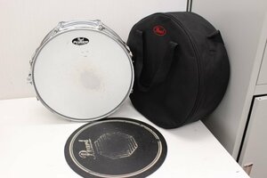 0[ present condition delivery goods ] Pearl protone snare drum soft case attaching metal shell 14 -inch × 5.5 -inch pearl 