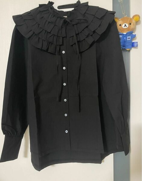 bibiy CHARLOTTE TIE COLLAR BLOUSE ブラウス ブラウス 長袖 黒