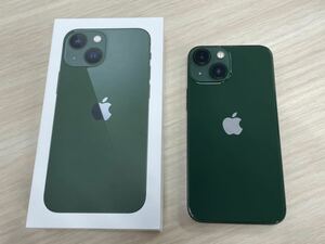 【美品】 iPhone13mini 128GB グリーン 米国版SIMフリー※消せるシャッター音 ※純正ケースと保護フィルム付