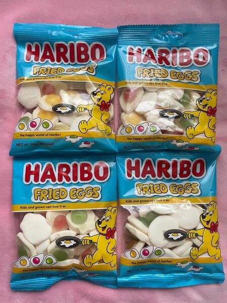 HARIBO グミ　フライドエッグ　目玉焼き　４袋セット