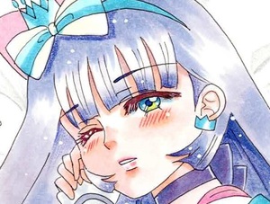 Art hand Auction Handgezeichnete Illustration von Doujin. Cure Nyami Yuki macht ein Nickerchen... Wandafuru PreCure, Comics, Anime-Waren, handgezeichnete Illustration