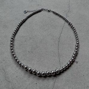 Random ball necklace silver No.1228