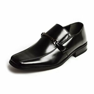 【在庫処分】新品■25cm ビジネスシューズ メンズ 革靴 紳士靴 幅広 かかとが踏める 2WAY ビジネス サンダル 軽量 ビット ローファー