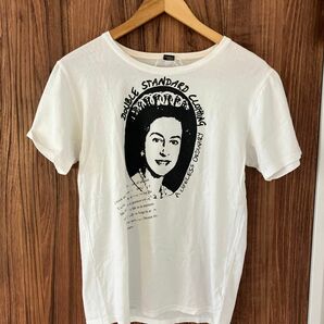 ダブルスタンダード　Tシャツ　半袖　白　プリント　Sサイズ　処分　