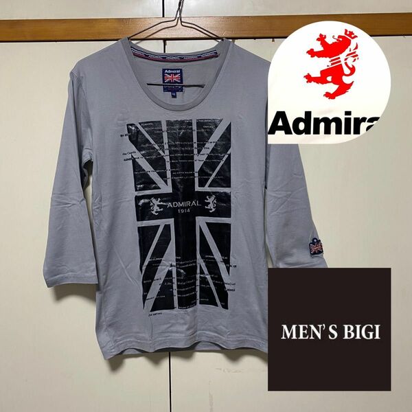 【未使用】Men's Bigi × Admiral コラボ 七分袖Tシャツ