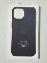 ◆新品◆Apple純正◆iPhone 15 ファインウーブンケース（ブラック）_画像1