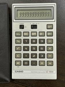 ★【ポケット 電卓・電子計算機】CASIO カシオ LC-1200★動作品 ボタン電池交換済 スマートレター発送可能