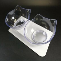 ペット用食器 犬 猫用 ペット フードボウル プラスチック【USED品】 22 01046_画像1