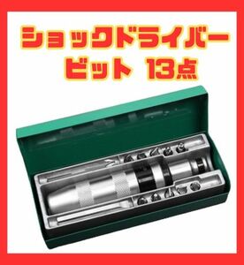 ショックドライバー ビット 13点 インパクト ドライバー 打撃 なめた 潰れた ネジ ボルト ビット 折れた