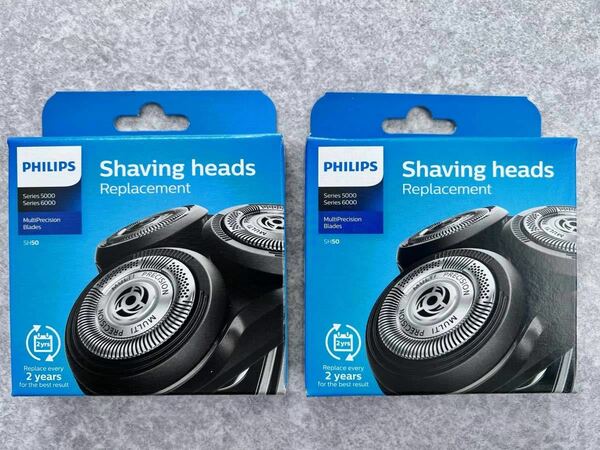 【2個セット】フィリップス(Philips) 純正 SH50/50 (SH50/51の海外版) 電動シェーバー 替刃5000 6000 シリーズ 交換用 海外正規品 送料無料