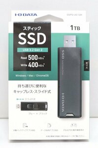 ★【I-O DATA】スティックSSD/1TB/PS4、PS5対応/SSPS-US1GR/USB3.2Gen2/未開封品/ab4667