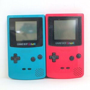 【Nintendo/ニンテンドー】GAME BOY COLOR/ゲームボーイカラー/本体/CGB-001/2台/ジャンク品/1t4169