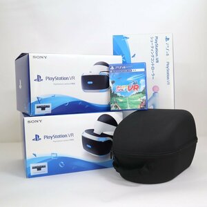 【PlayStation VR】VRヘッドセット/CUHJ-16003/CUHJ-16001/シューティングコントローラー/CUHJ-15006/ジャンク品/1t4163