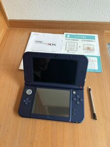 任天堂 Nintendo 3DSLL メタリックブルー 説明書付き動作確認済み説明書ありペンあり